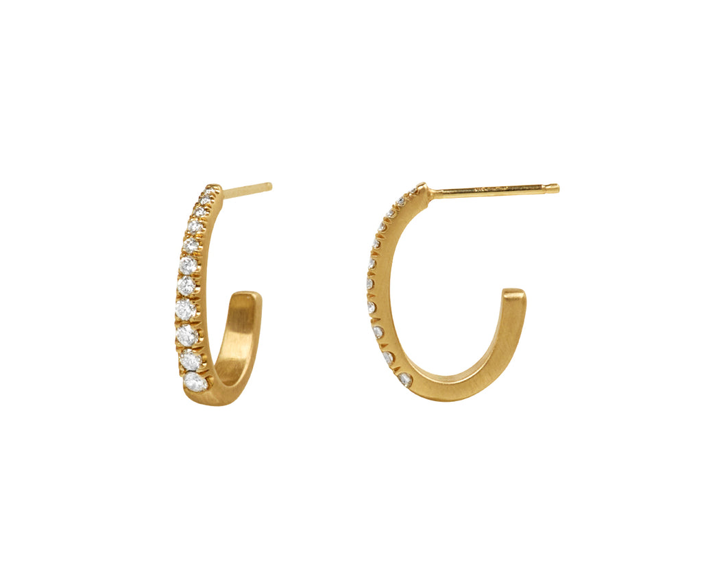 Graduating Diamond Hoop Earrings