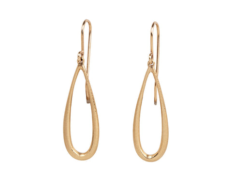 Hewn Open Teardrop Earrings