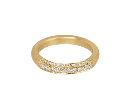 Three Sided Diamond Section Chunky Band