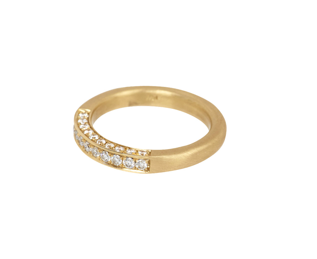 Three Sided Diamond Section Chunky Band