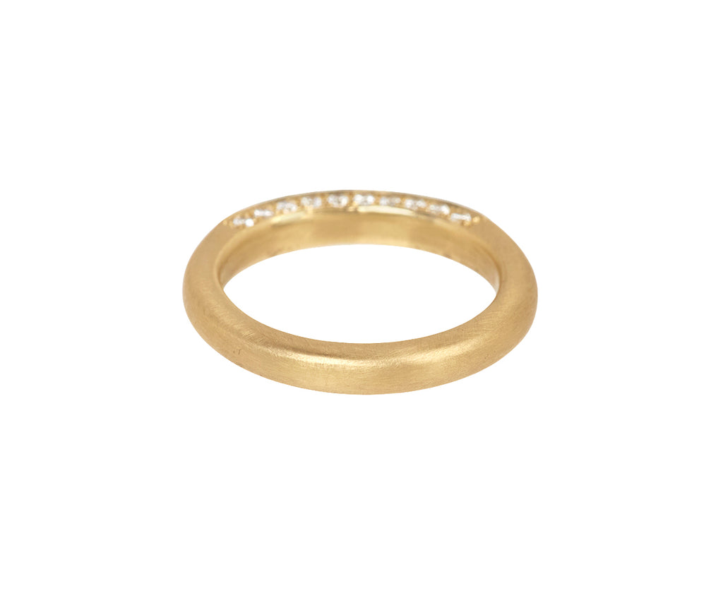 Three Sided Diamond Section Chunky Band