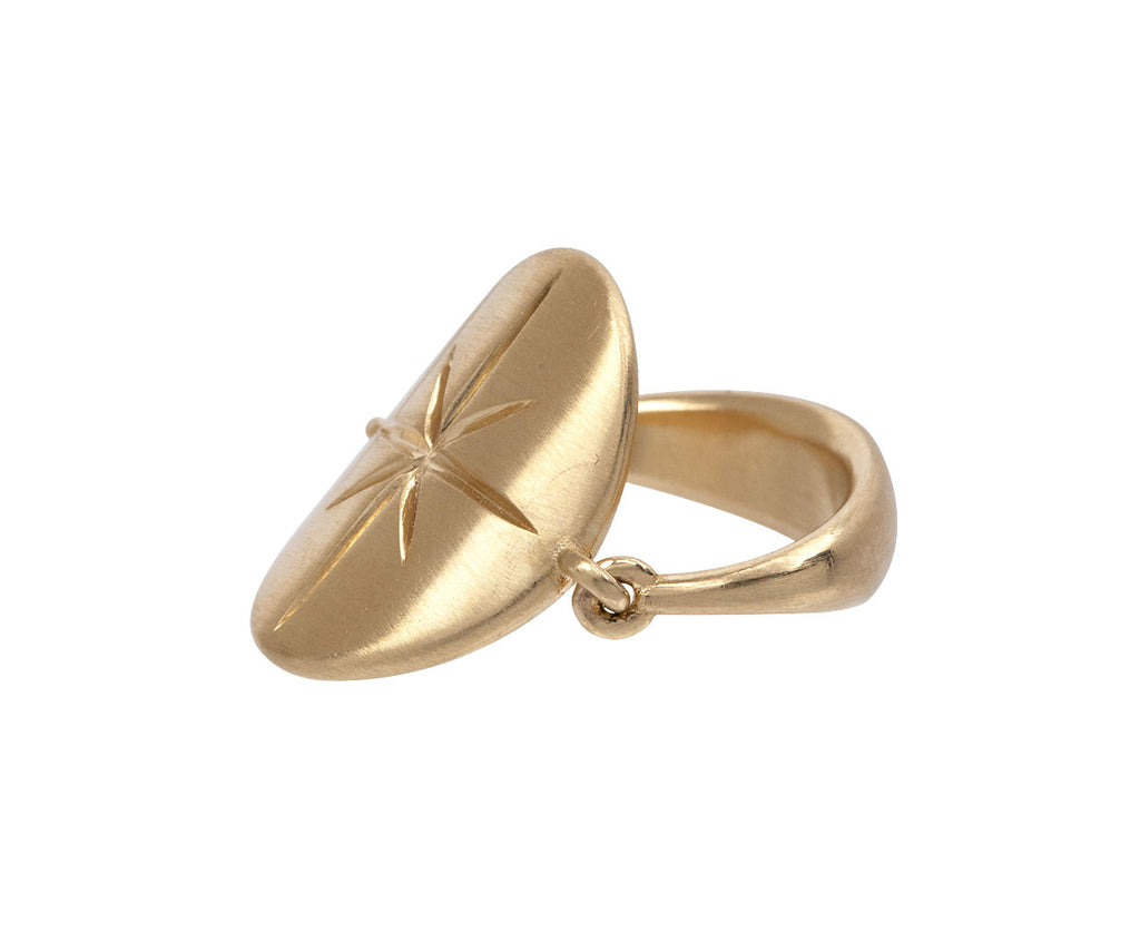 Nicole Landaw Oval Starburst Empire Ring