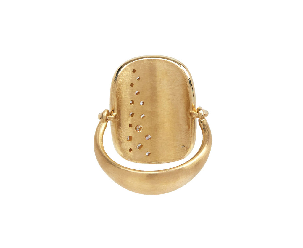 Nicole Landaw Princess Cut Diamond Empire Ring Back