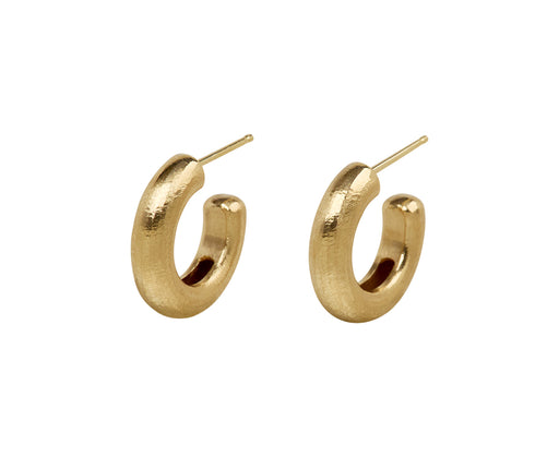 Small Hewn Stout Hoop Earrings