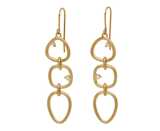 Three Element Large Calligraphy Element Earrings