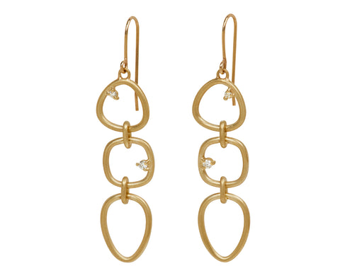Three Element Large Calligraphy Element Earrings