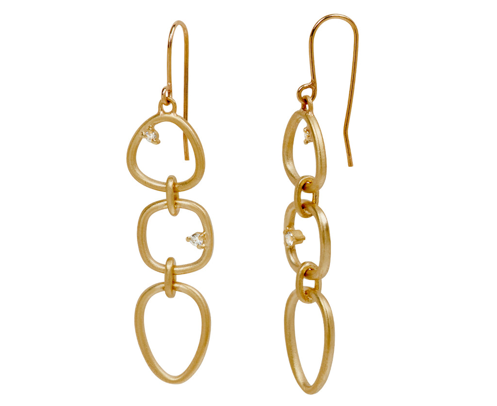 Three Element Large Calligraphy Element Earrings