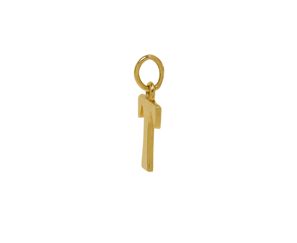 Marlo Laz Small 'T' Charm Pendant ONLY - side
