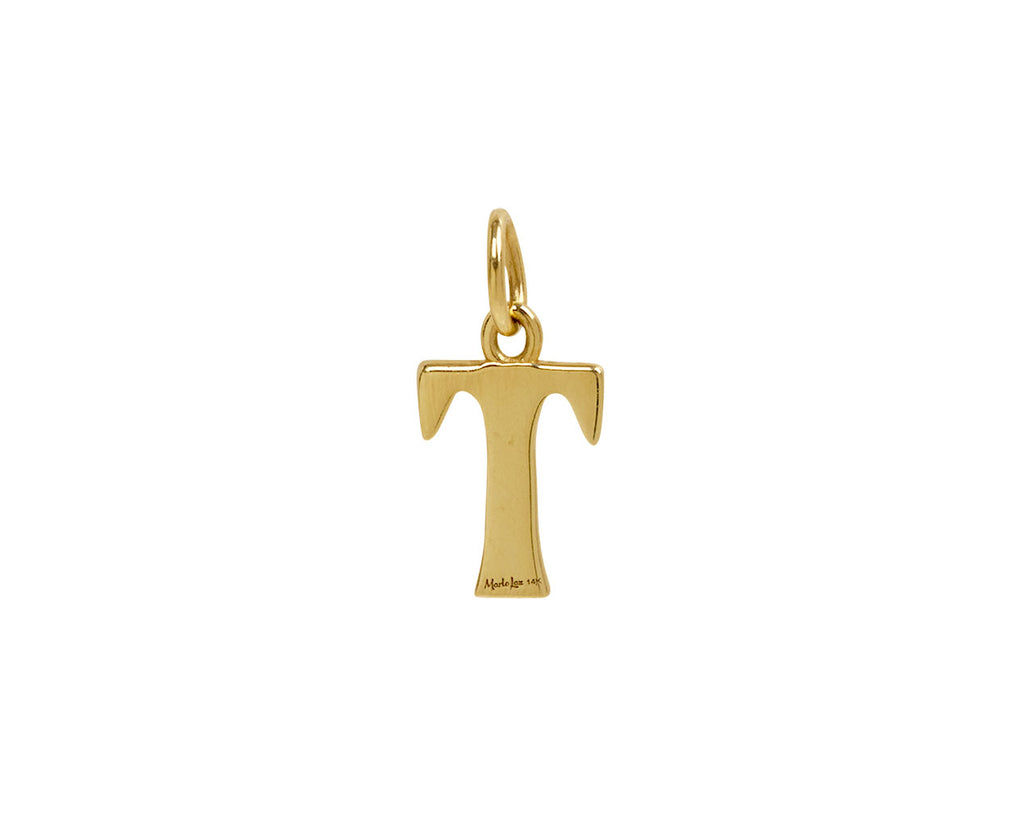 Marlo Laz Small 'T' Charm Pendant ONLY - back