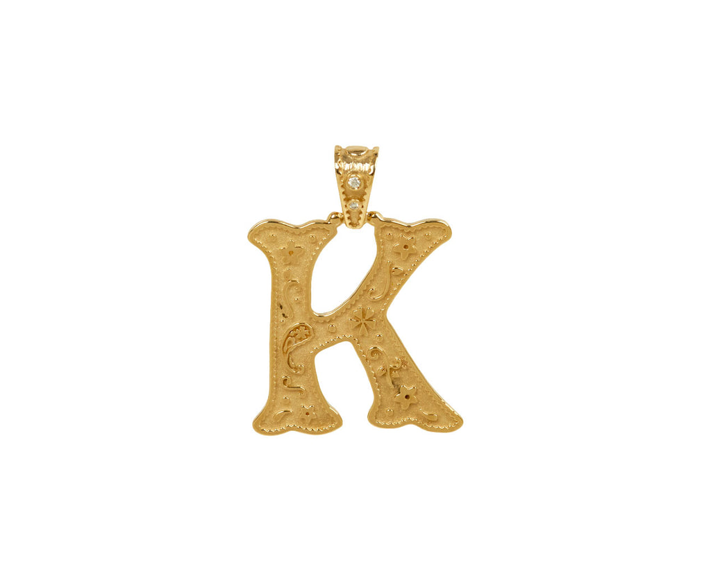 Marlo Laz Small Southwestern 'K' Charm Pendant ONLY