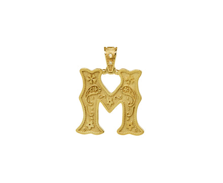 Small Southwestern M Charm Pendant ONLY - TWISTonline 