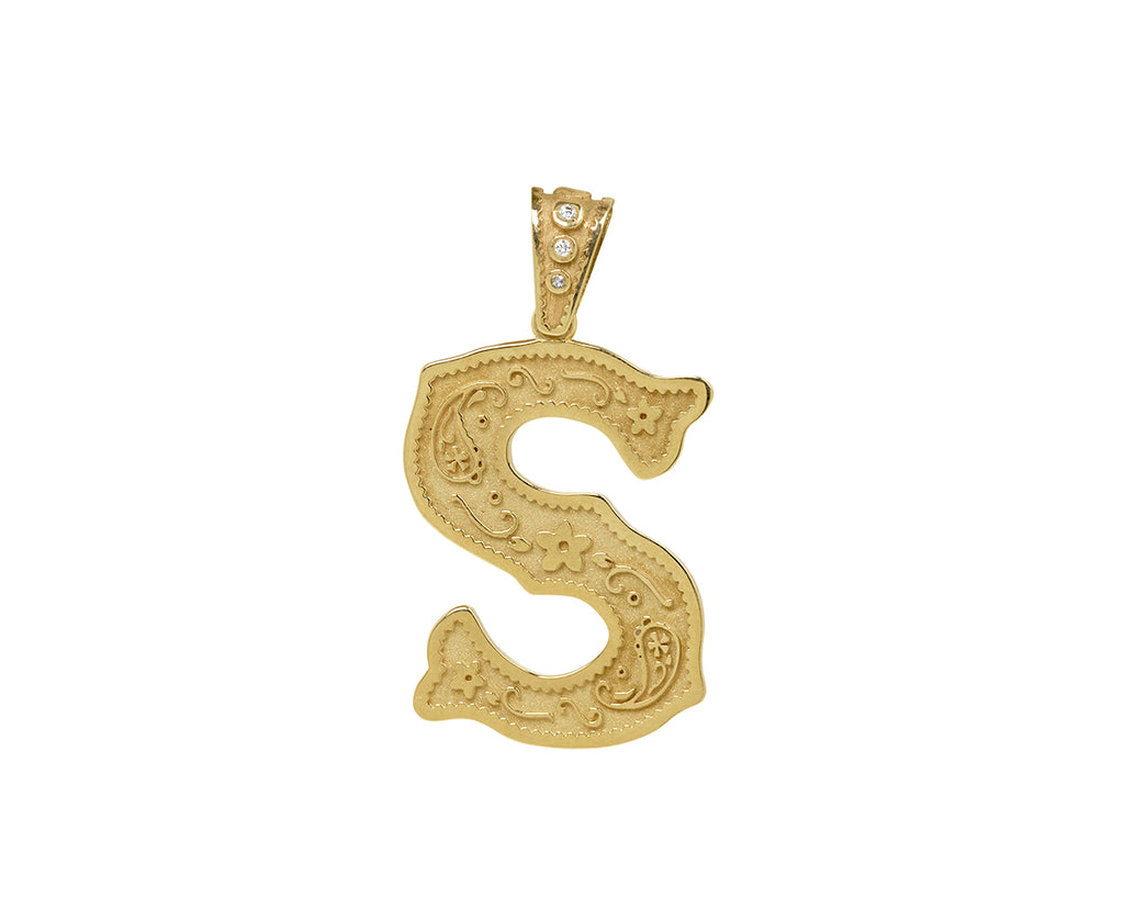Large Southwestern S Charm Pendant ONLY