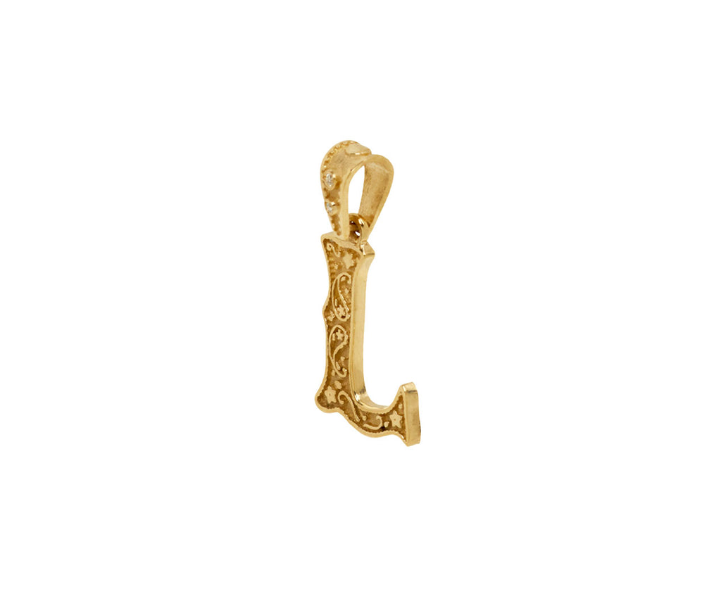 Marlo Laz Mini Southwestern 'L' Charm Pendant ONLY - side