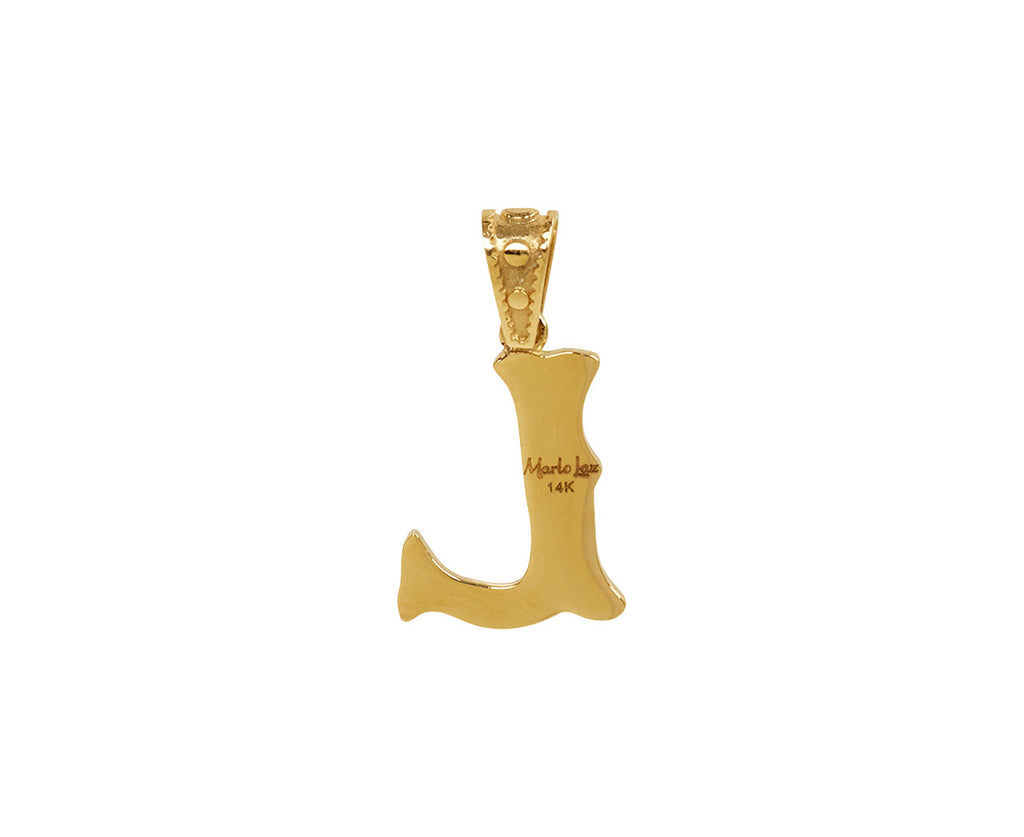Marlo Laz Mini Southwestern 'L' Charm Pendant ONLY - back
