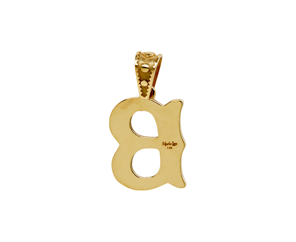 Marlo Laz Mini Southwestern 'B' Charm Pendant ONLY - back