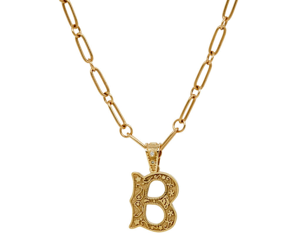Marlo Laz Mini Southwestern 'B' Charm Pendant ONLY - on chain