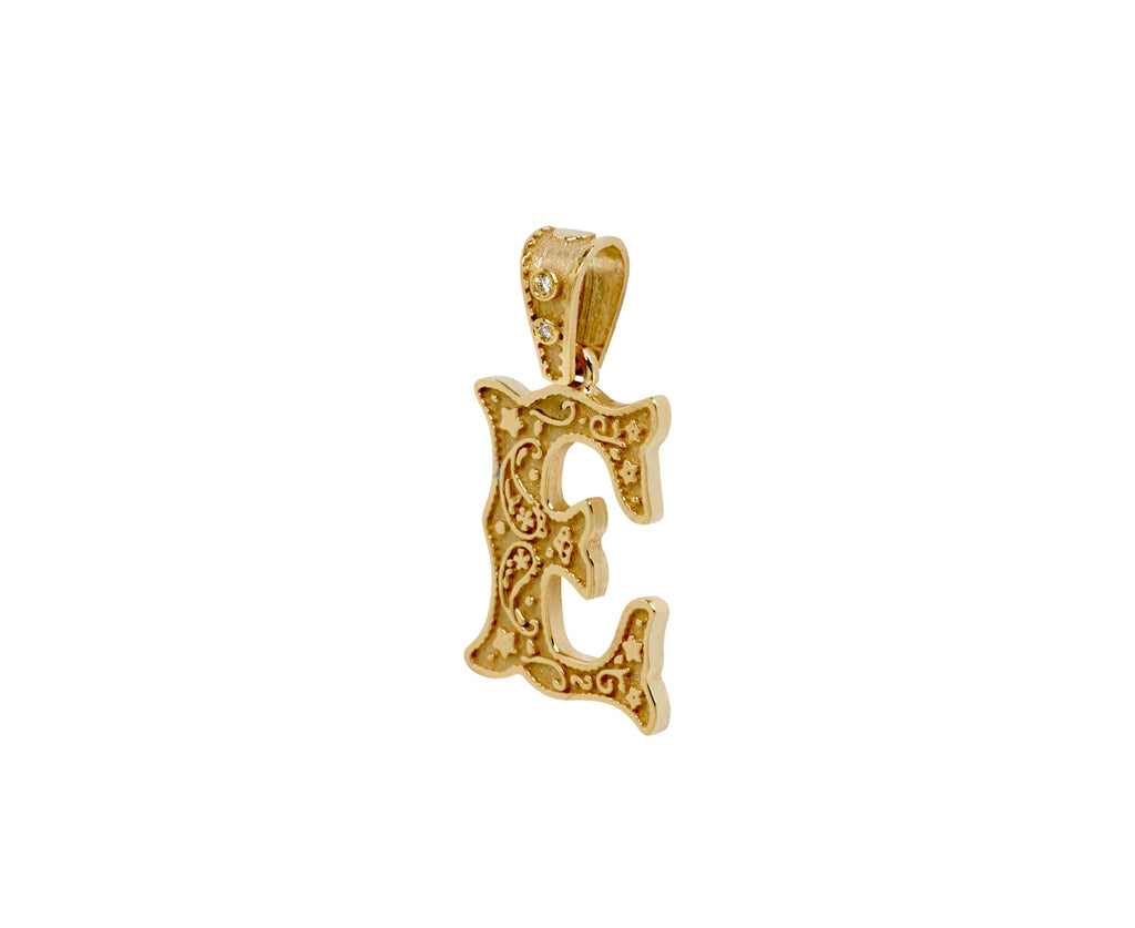 Marlo Laz Mini Southwestern 'E' Charm Pendant ONLY - side