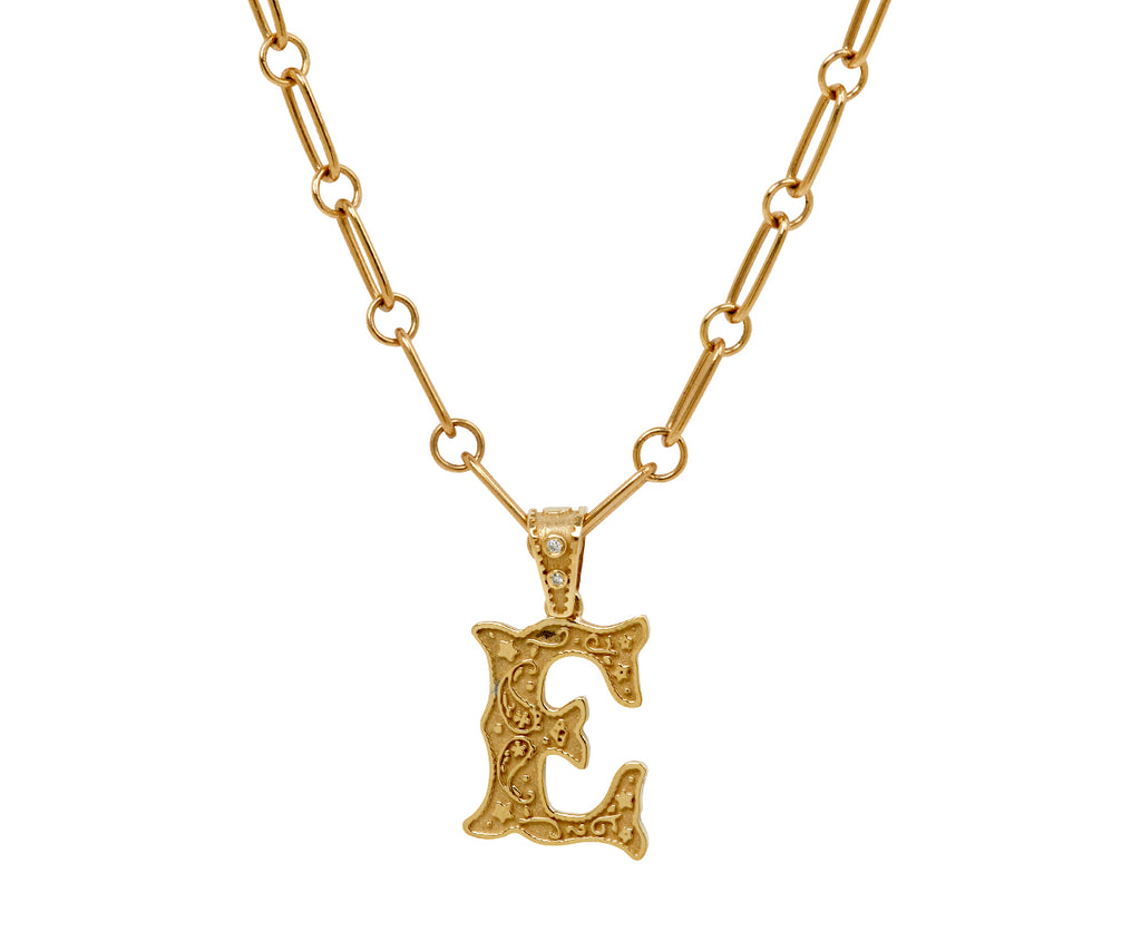 Marlo Laz Mini Southwestern 'E' Charm Pendant ONLY - on chain