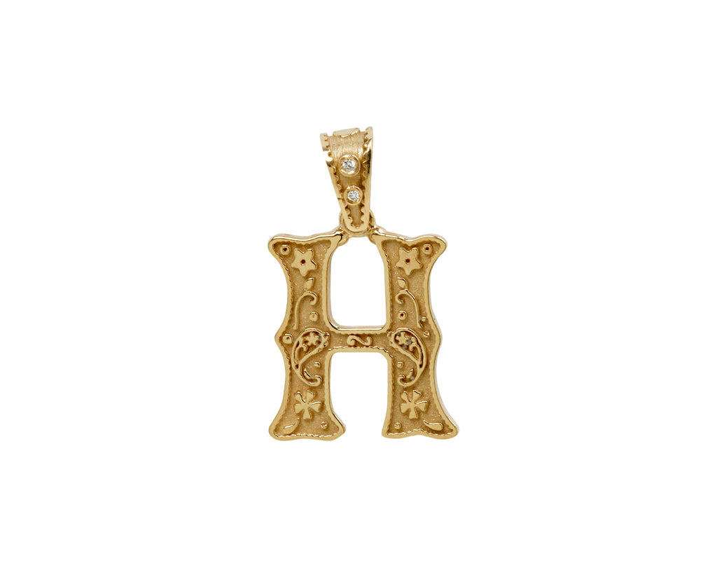 Marlo Laz Mini Southwestern 'H' Charm Pendant ONLY