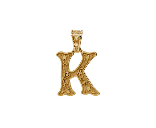 Marlo Laz Mini Southwestern 'K' Charm Pendant ONLY