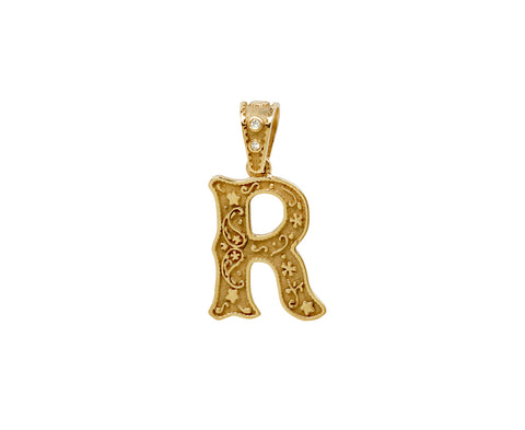 Marlo Laz Mini Southwestern 'R' Charm Pendant ONLY