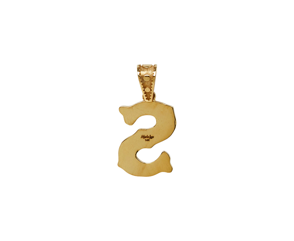 Marlo Laz Mini Southwestern 'S' Charm Pendant ONLY - back