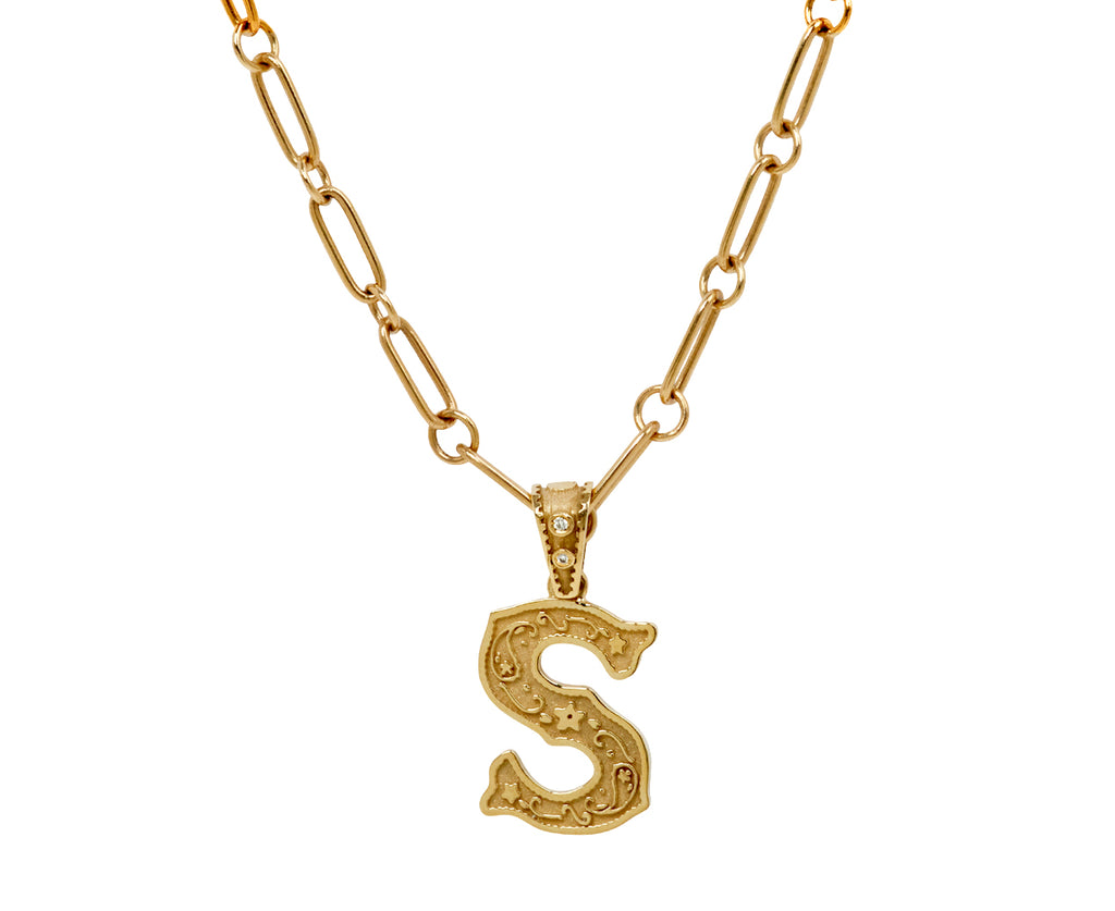 Marlo Laz Mini Southwestern 'S' Charm Pendant ONLY - on chain