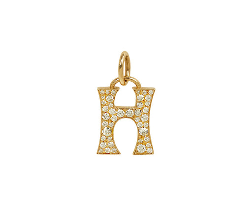 Marlo Laz Pave 'H' Charm Pendant ONLY