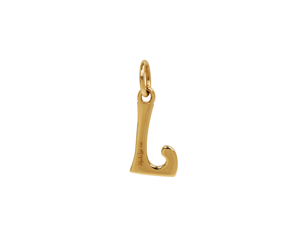 Marlo Laz Pave 'J' Charm Pendant ONLY - back