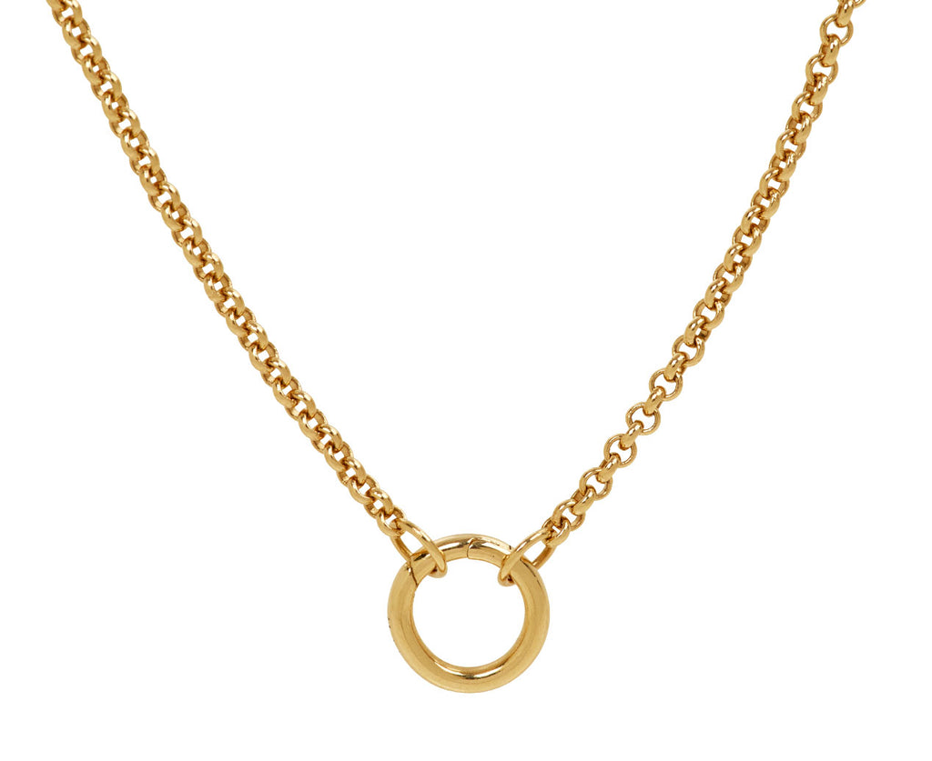 Marlo Laz Rolo 4 Chain Necklace - closeup