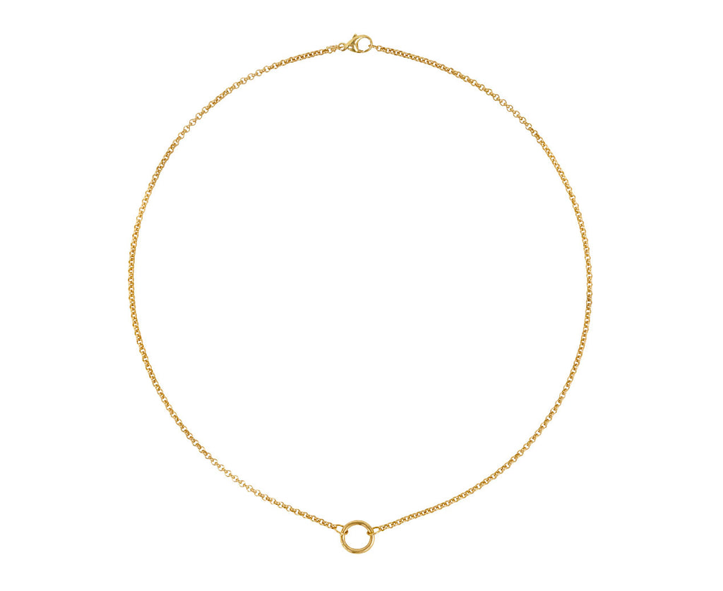 Marlo Laz Rolo 4 Chain Necklace - top down