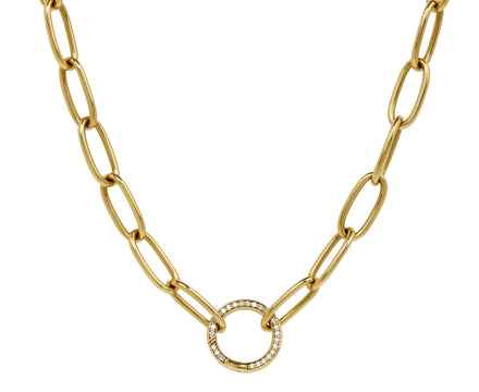 Pavé Sardinia 3 Chain Necklace