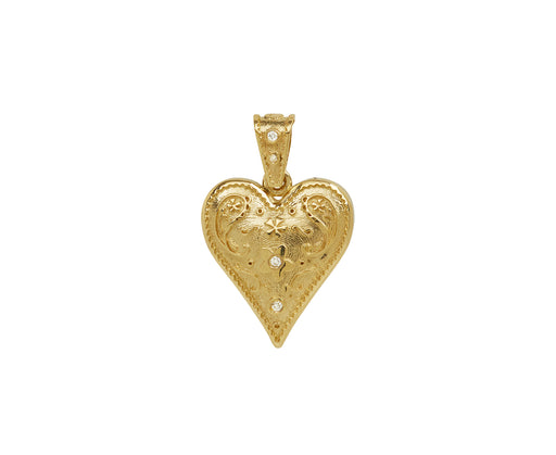 Small Southwestern Heart Charm Pendant ONLY