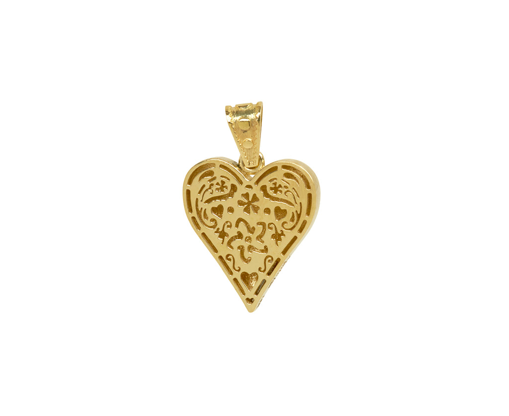 Small Southwestern Heart Charm Pendant ONLY