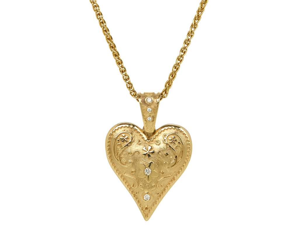 Medium Southwestern Heart Charm Pendant ONLY