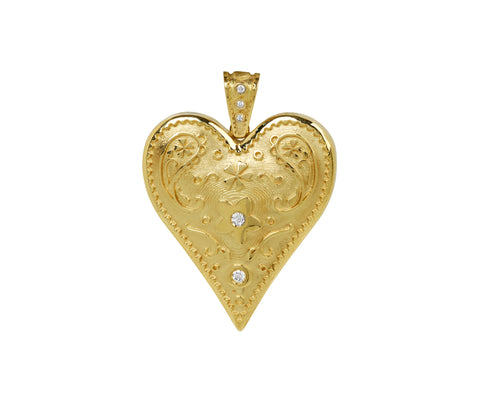 Large Southwestern Heart Charm Pendant ONLY