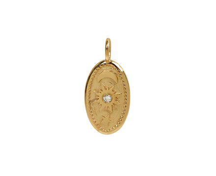 Marlo Laz Oval Sun, Moon and Star Charm Pendant ONLY