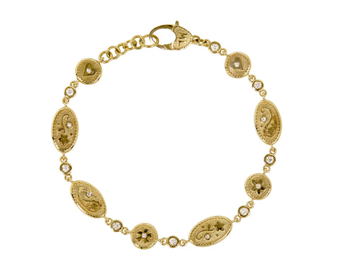 Diamond Southwestern Chain Bracelet