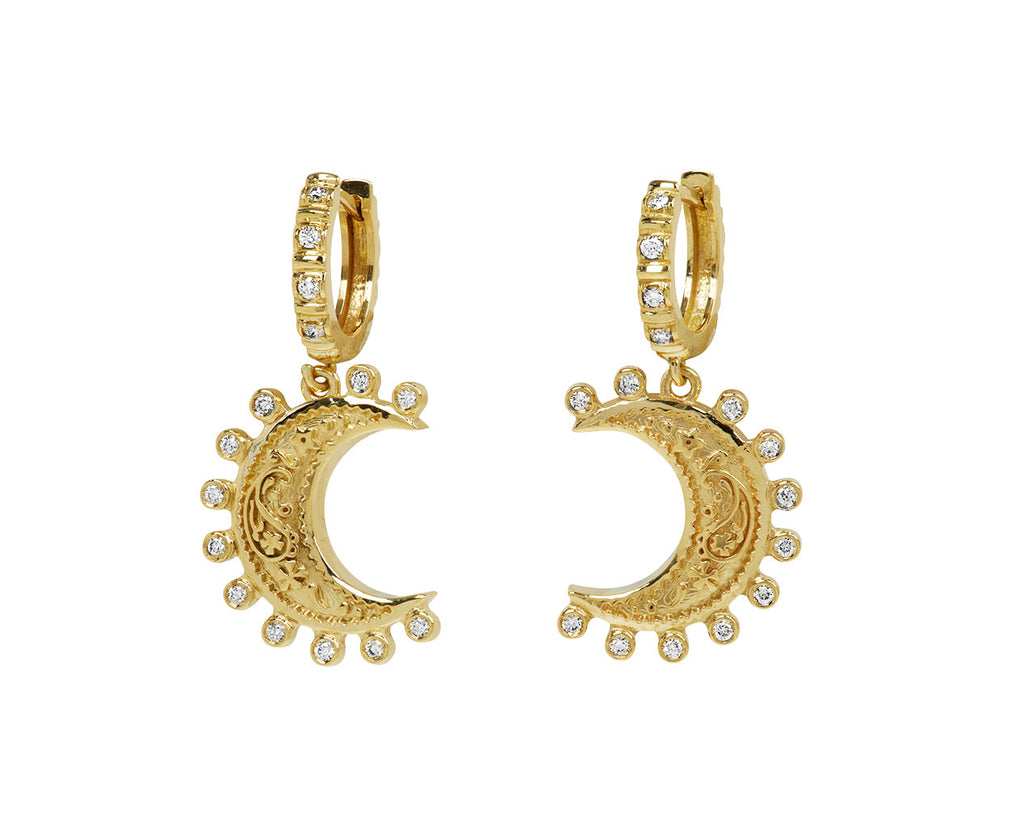 Small Southwestern Moon Earrings