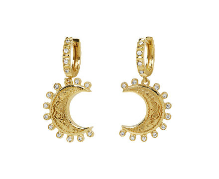 Small Southwestern Moon Earrings