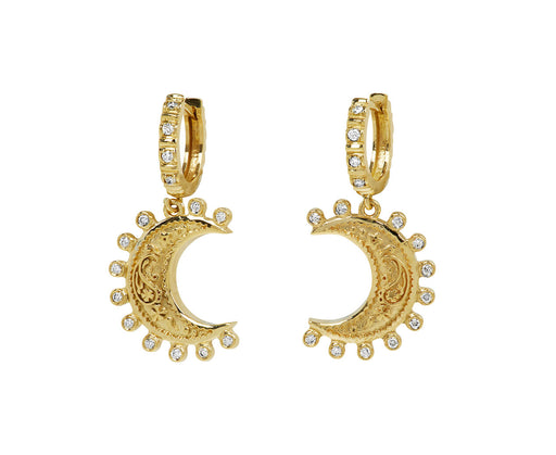 Small Southwestern Moon Earrings