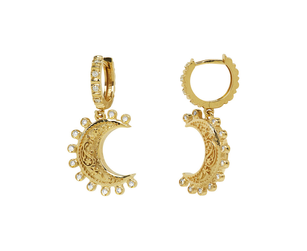 Small Southwestern Moon Earrings