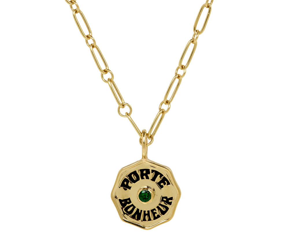 Emerald Mini Porte Bonheur Charm Pendant ONLY