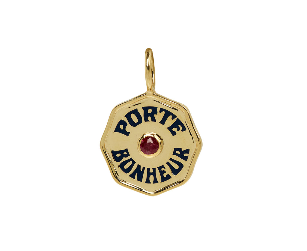 Ruby Mini Porte Bonheur Charm Pendant ONLY