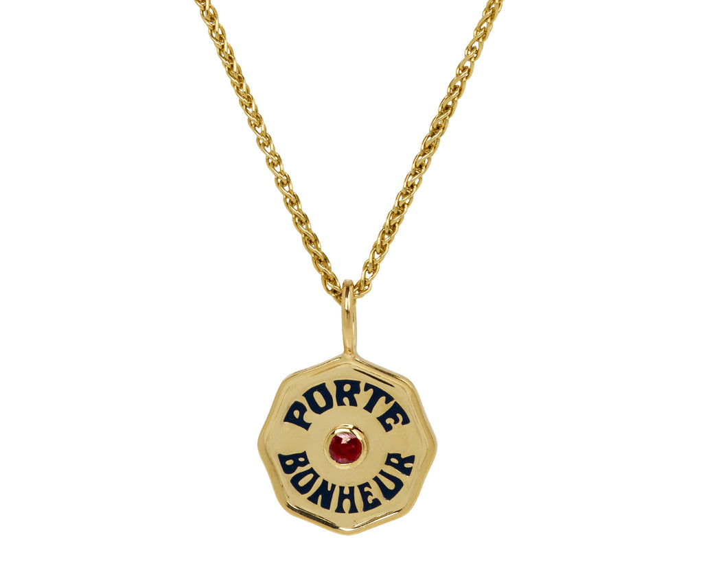 Ruby Mini Porte Bonheur Charm Pendant ONLY