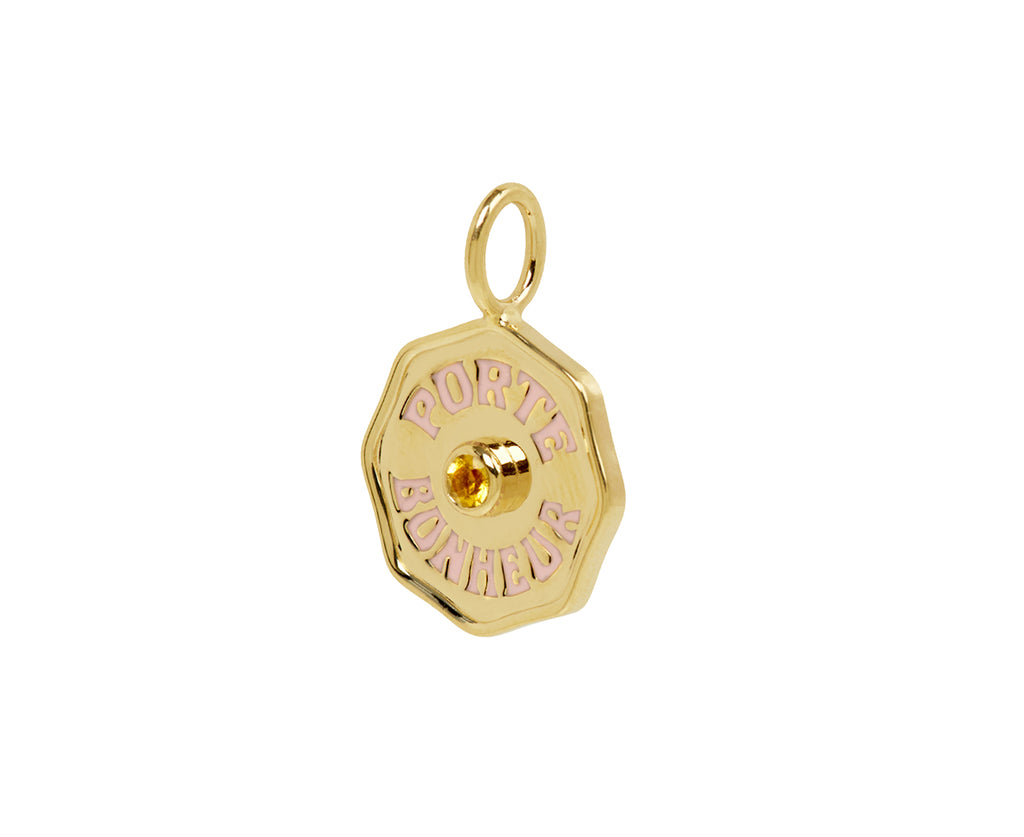 Citrine Mini Porte Bonheur Charm Pendant ONLY
