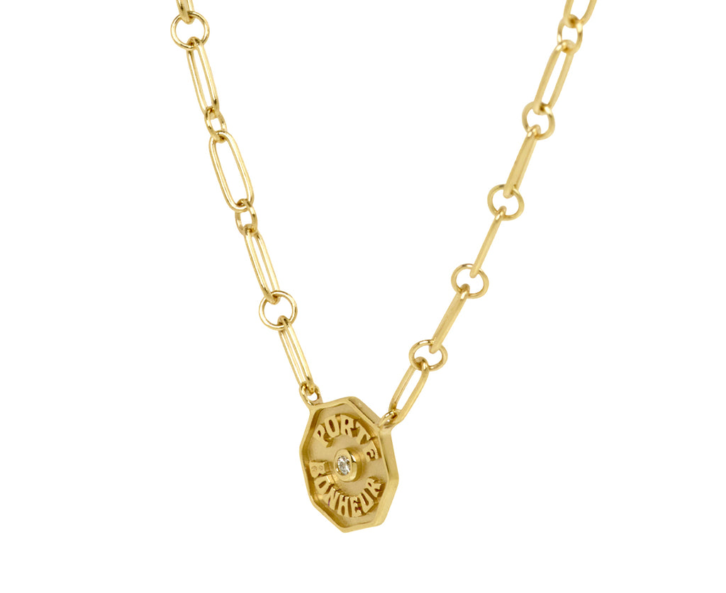 Petite Porte Bonheur Diamond Multi Link Necklace