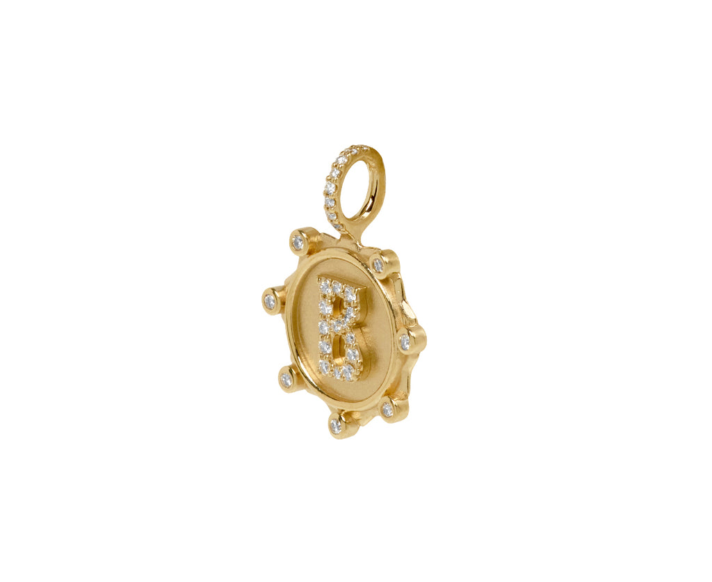 Small 'B' Initial Alphabet Coin Pendant ONLY