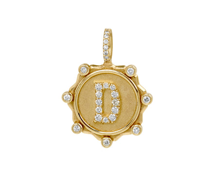 Large 'D' Initial Coin Pendant ONLY