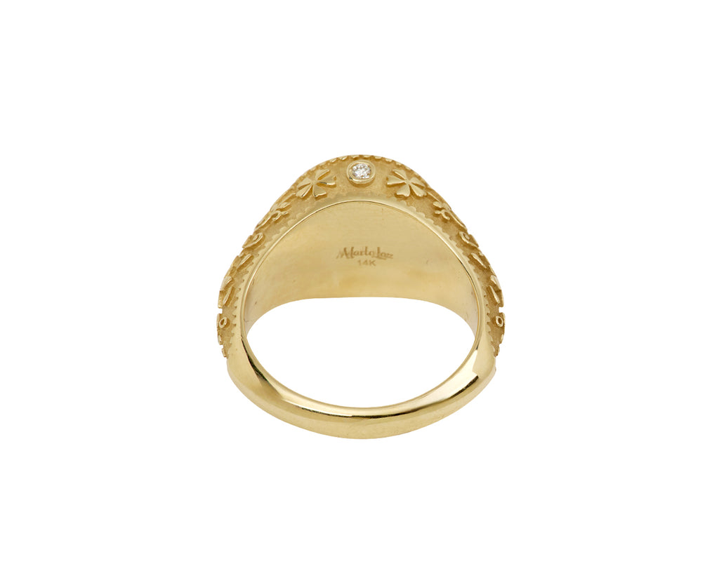 Citrine Southwestern Signet Ring